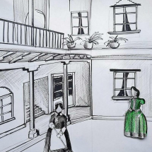 Hebras virtuales y reales tejen la casa de Bernarda Alba 29